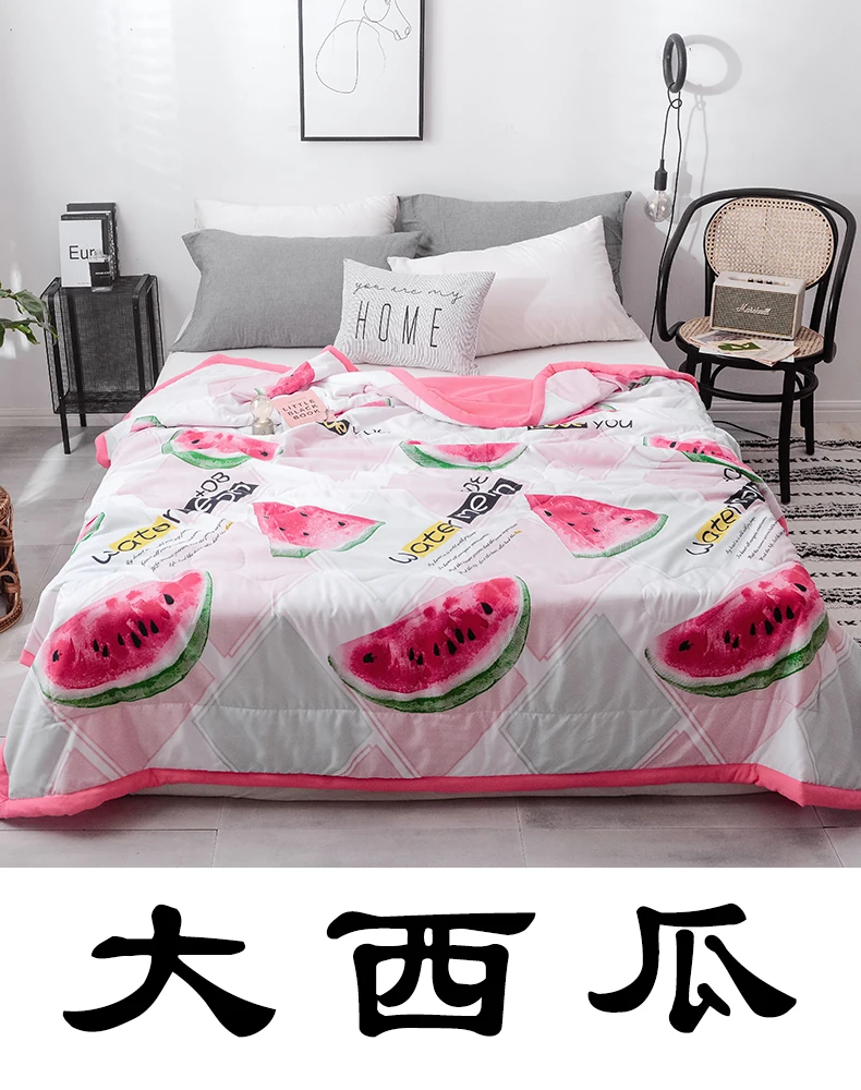 Летнее одеяло розовый Фламинго цветок Скандинавское модное охлаждающее одеяло для детей взрослых двуспальная кровать