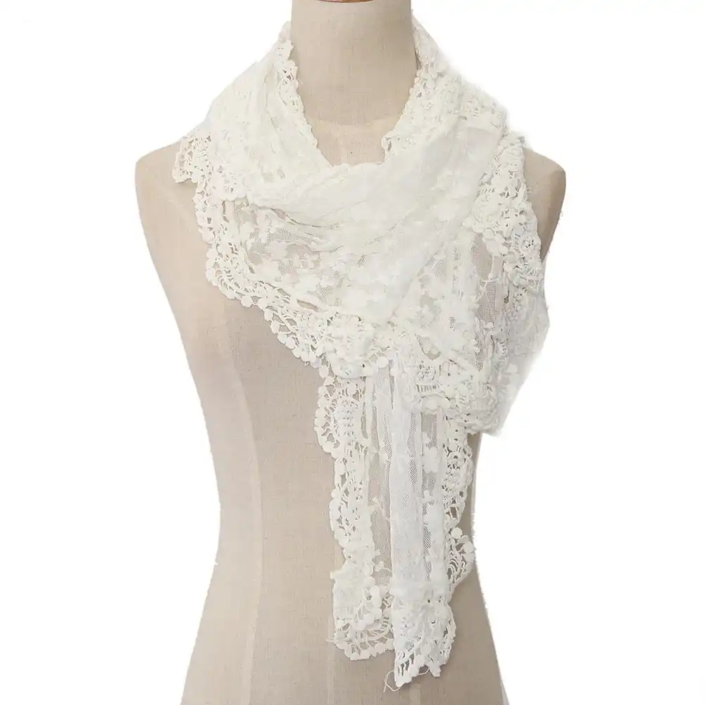 white lace shawls