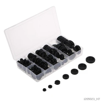 

170Pcs Rubber Grommets Assortment Fire Wall Electrical Wire Gasket Kit Firewall Hole Plug Set