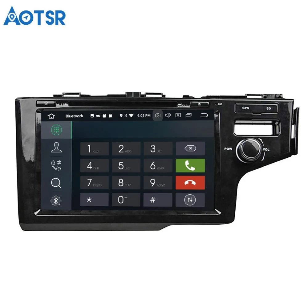 Автомобильный DVD плеер Aotsr Android 8 0 7 1 С GPS навигацией для Honda FIT 2014 мультимедийный