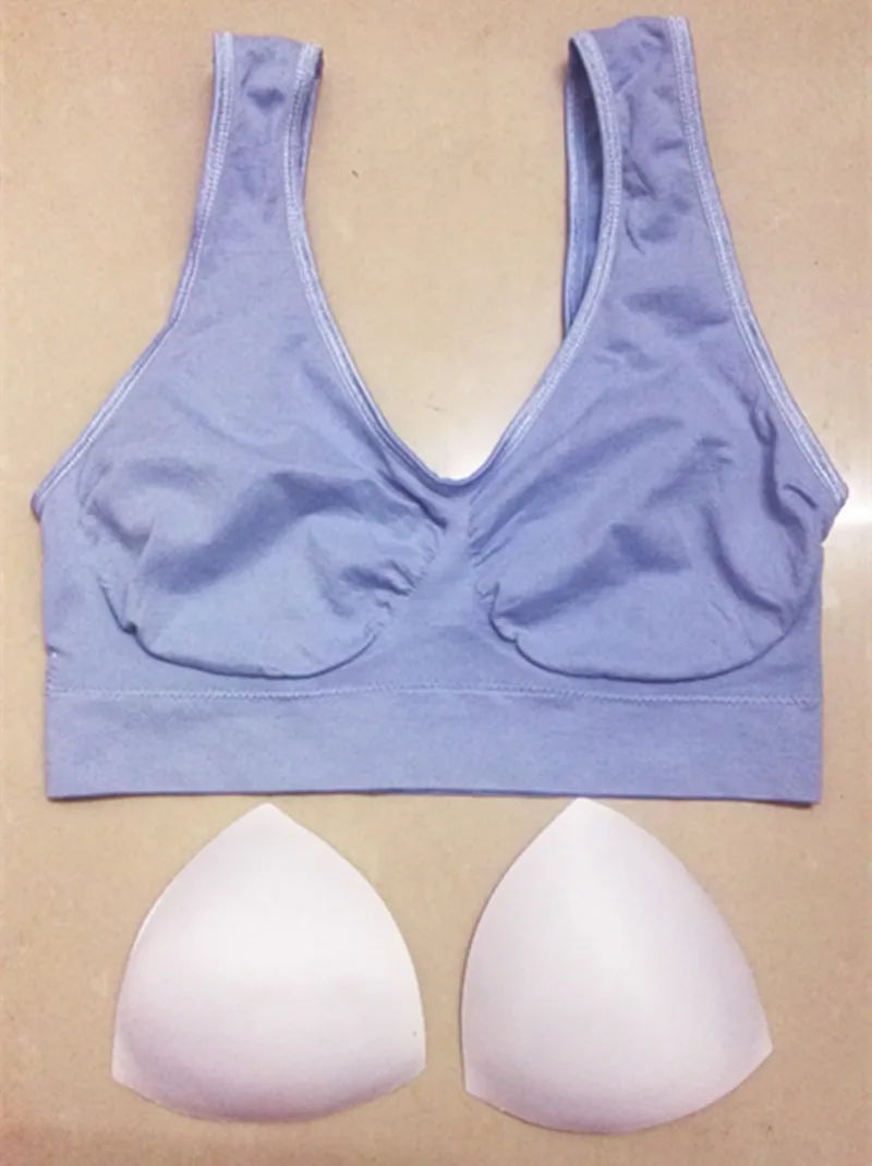 3PCS Genie Bra With Removable Pads Women's Two-double Shapers Shape Wear Vest 