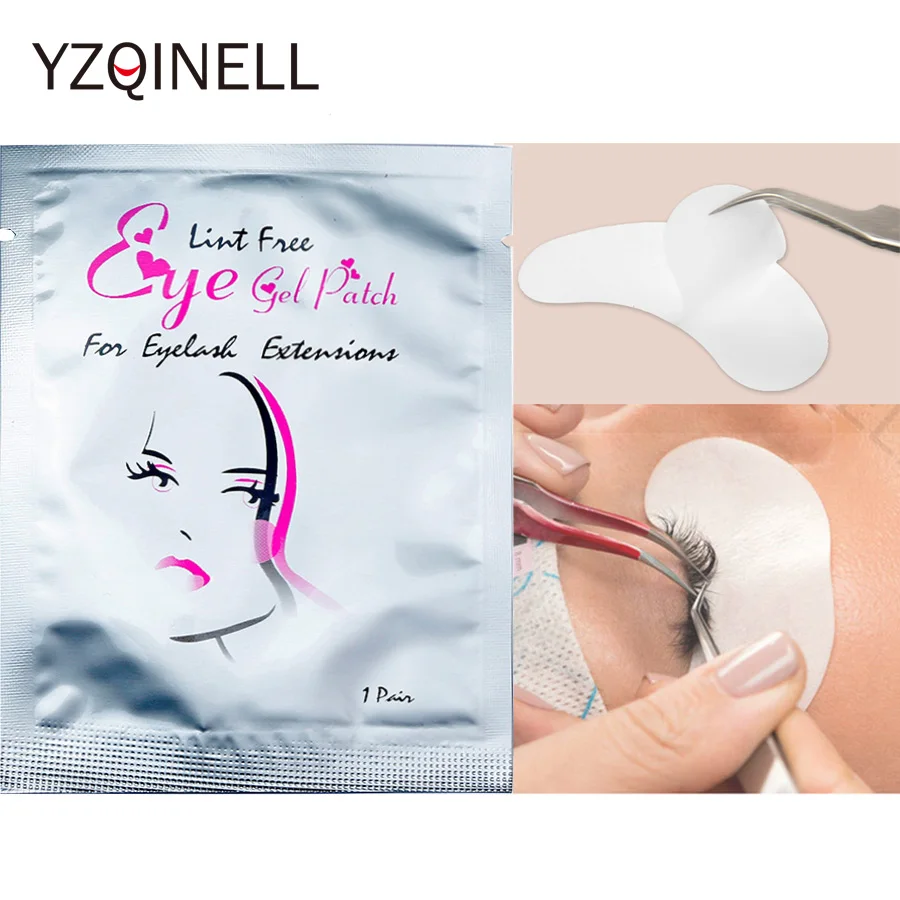 

100 pairs/Lot Eyelashes Patches Under Eye Pads Tips Sticker Wraps Paper Patches for Eyelash Extension False Eyelash Makeup Tools