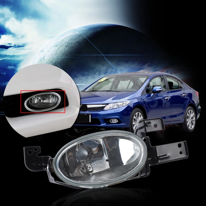 

CAPQX Foglamp Foglight Front Bumper Lamp Light 33950-TR0-H11 33900-TR0-H11 For CIVIC/CIVIC HYBRID FB2 2012 2013