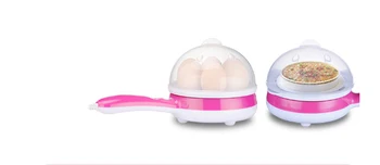 

steamer 7 eggs mini stainless steel egg cooker cup Anti-dry Removable egg boiled Fish/Steak/pancake Electric fried egg pot