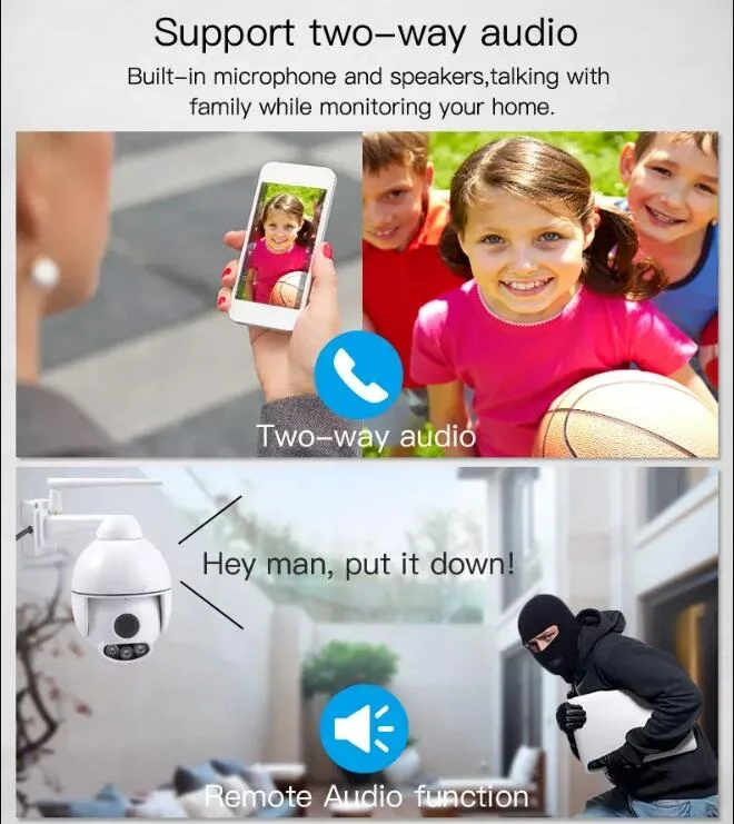 ptz camera with audio