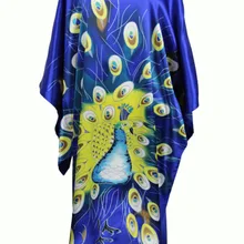 Летняя Новинка, синий шелковый халат в китайском стиле из искусственного шелка, женское сексуальное домашнее платье, традиционное банное платье-кафтан, пижама, один размер, WN001