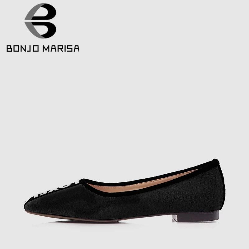 

BONJOMARISA New Summer Western Style Women Flats Horsehair 2019 Large Size 33-42 Ladies Loafers Casual Moccasions Shoes Woman