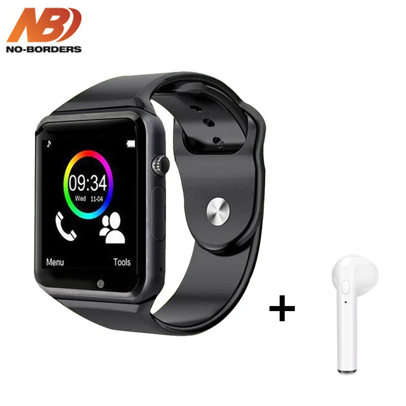 A1 наручные часы Bluetooth Смарт часы Спорт Шагомер с sim-камерой Smartwatch С подарочной коробкой для Android iPhone PK iwo 8 GT08 V8