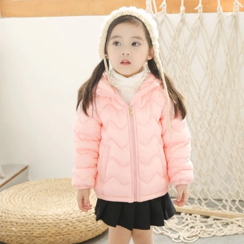 COOTELILI/зимние детские куртки для девочек; детская теплая верхняя одежда с капюшоном; пальто для мальчиков; теплая одежда; детская куртка; одежда - Цвет: Розовый
