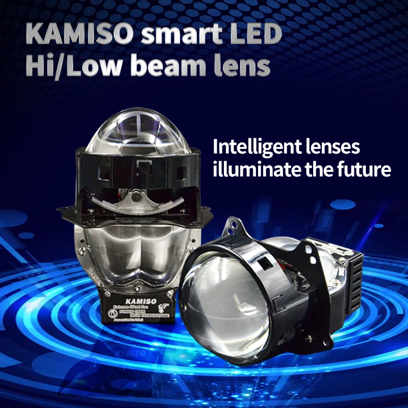 Kamiso светодиодный высокого Высокий/Низкий Луч объектив 3 дюймов обновления проектор левым не нужно светодиодный H1 H7 или Другое лампы для проектора