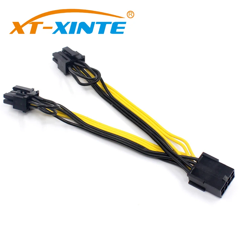 XT XINTE PCI E 8pin Женский до 2 Порты и разъёмы двойной PCIE 6 + Американская классификация