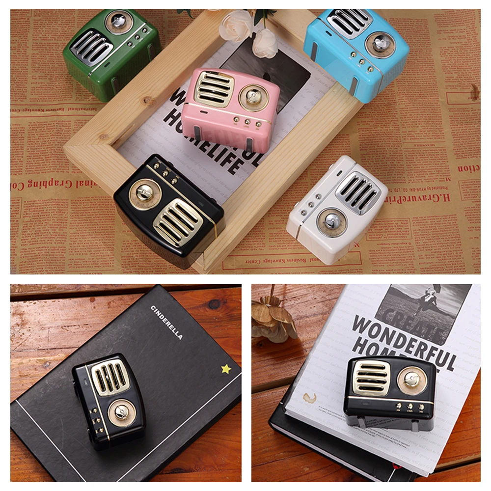 HM11 Retro Bluetooth Speaker Vintage Wireless Stereo Speaker Mini Outdoor Altavoz With Mic AUX Portable Handsfree Car Mp3 Player (21)