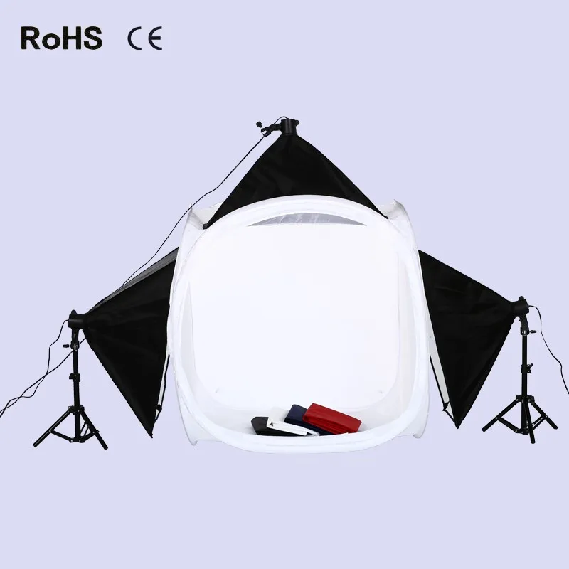 

Photography Studio Set:90cm*90cm Light Tent Round Soft box&3* 50*70cm Soft box&3*135w lighting bulb&2*50cm light stand