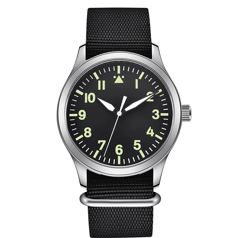 

42mm CORGEUT Nylon Military Men Automatic Mechanical Watch Luxury Brand Sport Design Clock Leather Watches
