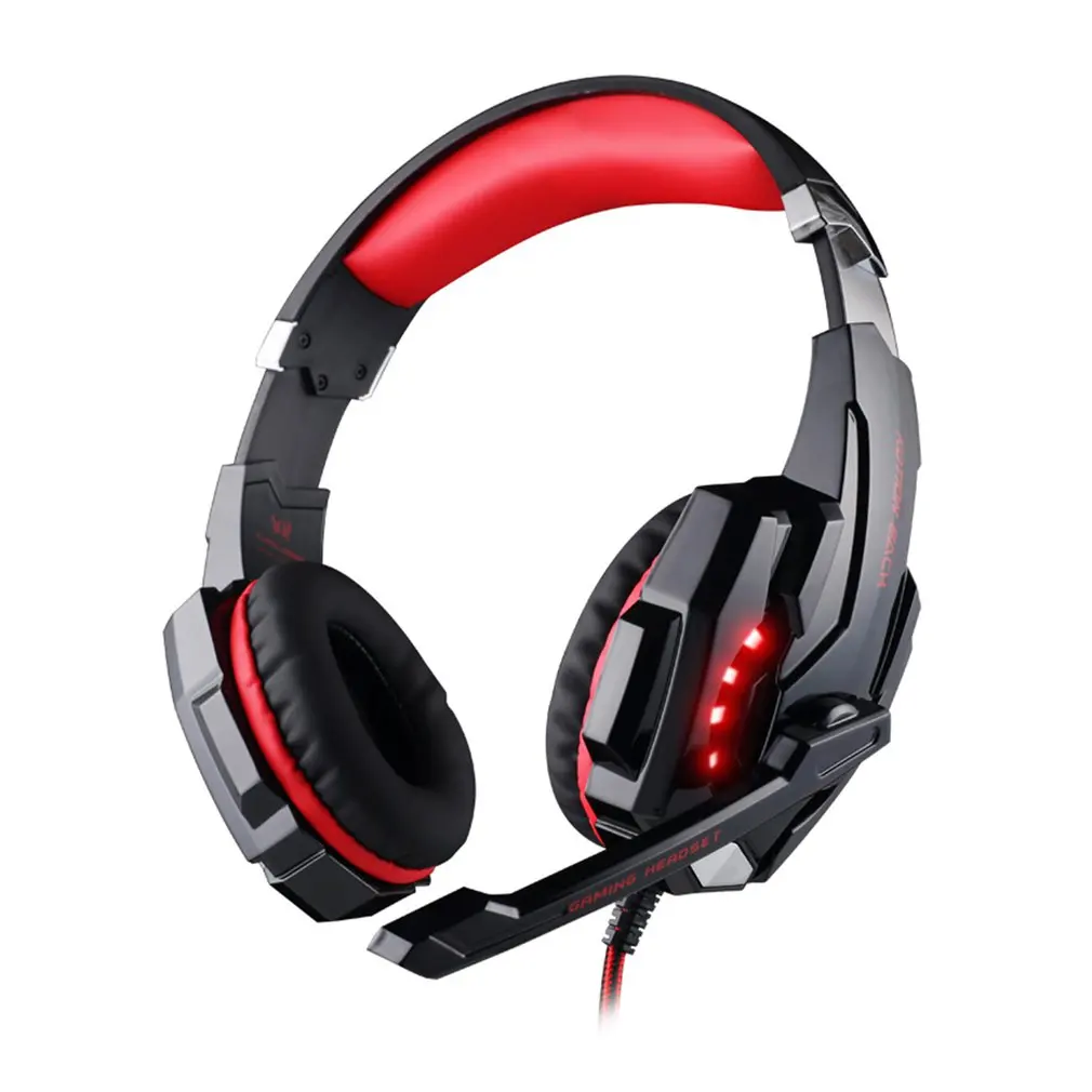 

KOTION EACH Gaming Headset Headphone 3.5mm Stereo Jack with Mic LED Light for Xbox One S/Xbox one/PS4/Tablet/Laptop/Cell Phone