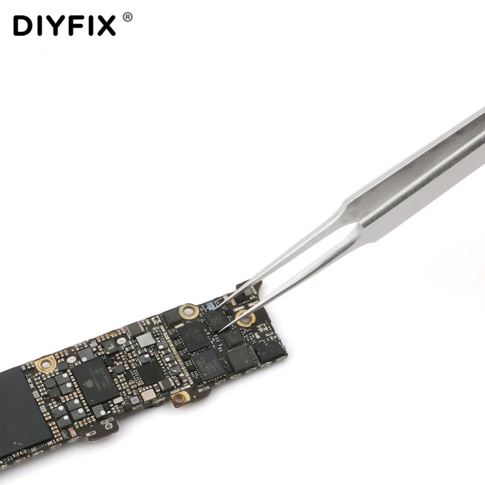 DIYFIX Precision Пинцет ультратонкие антистатические прямые пинцет плоскогубцы для Fly