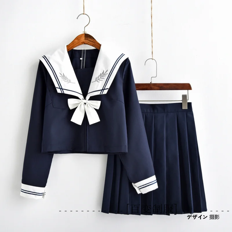 

Japanese JK uniforms orthodox high-quality wind Navy sailor suit class service uniforms school uniforms female college wind suit