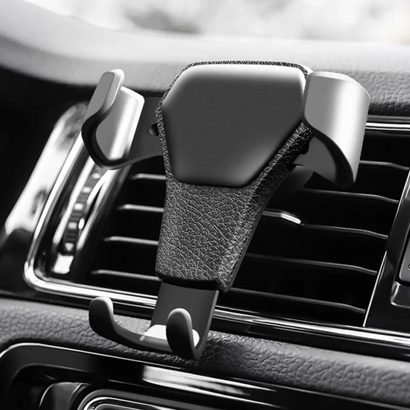 

Universal Car Phone Holder For Phone In Car Air Vent Mount Stand No Magnetic Mobile Phone Holder Gravity Smartphone Cell Support