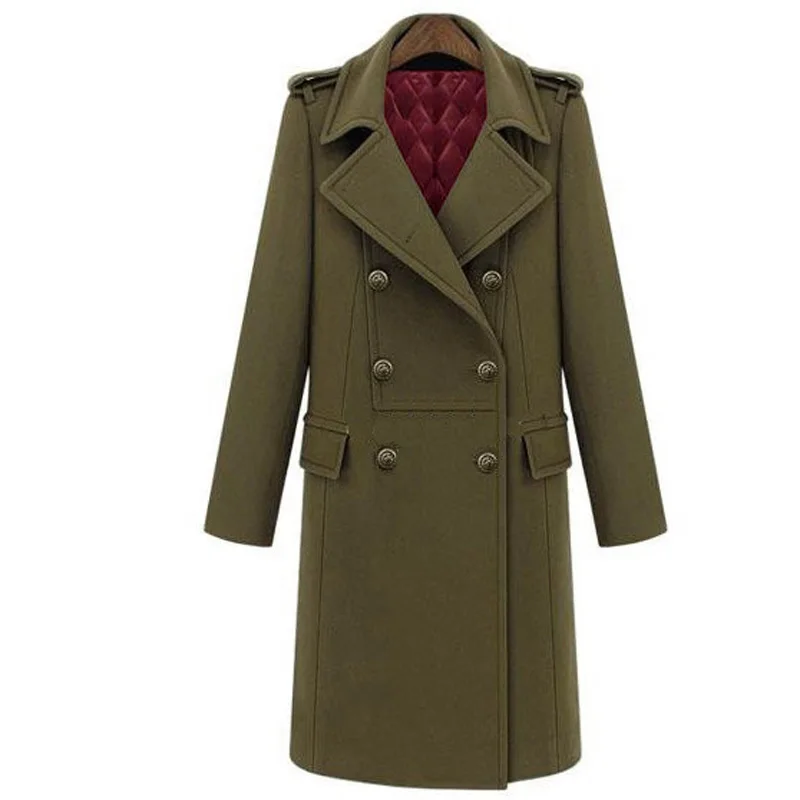 ZADORIN женские пальто и куртки зимнее плотное теплое шерстяное пальто с длинным рукавом двубортное винтажное шерстяное пальто для женщин abrigos