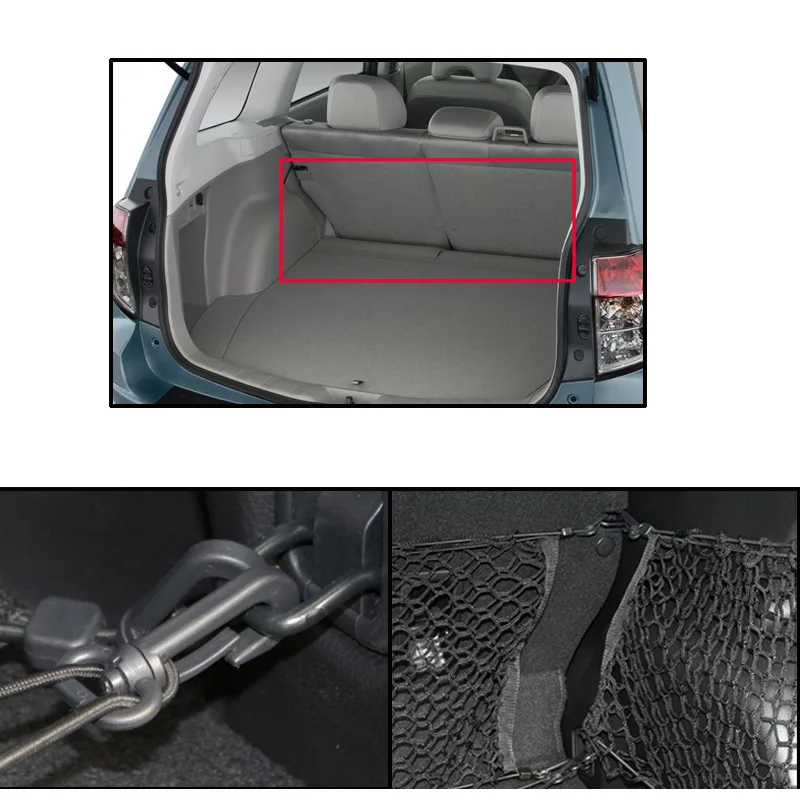 Сетка для багажника Subaru Forester 2009 2010 2011 2012 2013 90*30 см 4 крючка|net mesh|net netnet for car |