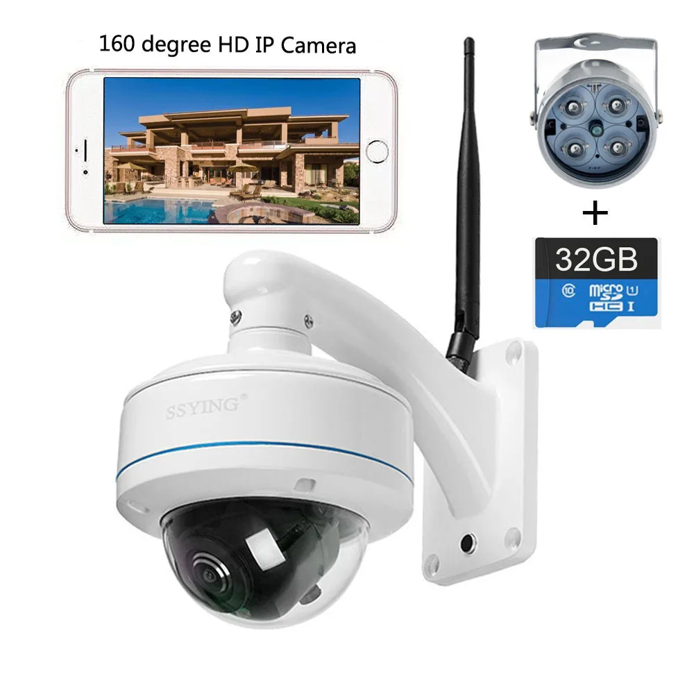 HD IP WIFI panoramic camera 360 degree outdoor camera ...