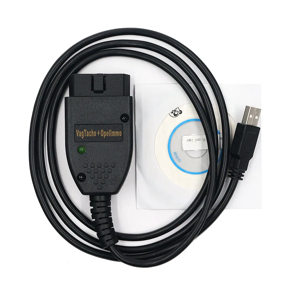 Для VAG K+ CAN Commander 1,4 с FTDI FT232RQ VGA K CAN 1,4 VAGTacho 3,01 OBD2 USB кабель для Opel Подушка безопасности Immo для Audi/для Skoda