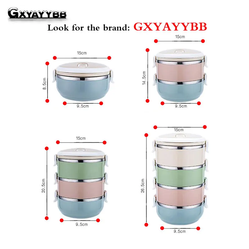 Контейнер для пищевых продуктов GXYAYYBB термоланч боксы из нержавеющей стали