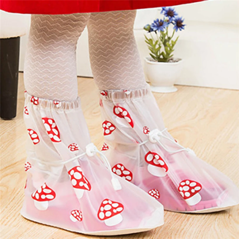 

Children's Reusable Waterproof Overshoes Shoe Covers Shoes Protector Dot Women's&Children Rain Cover for Shoes Accessories JJ35
