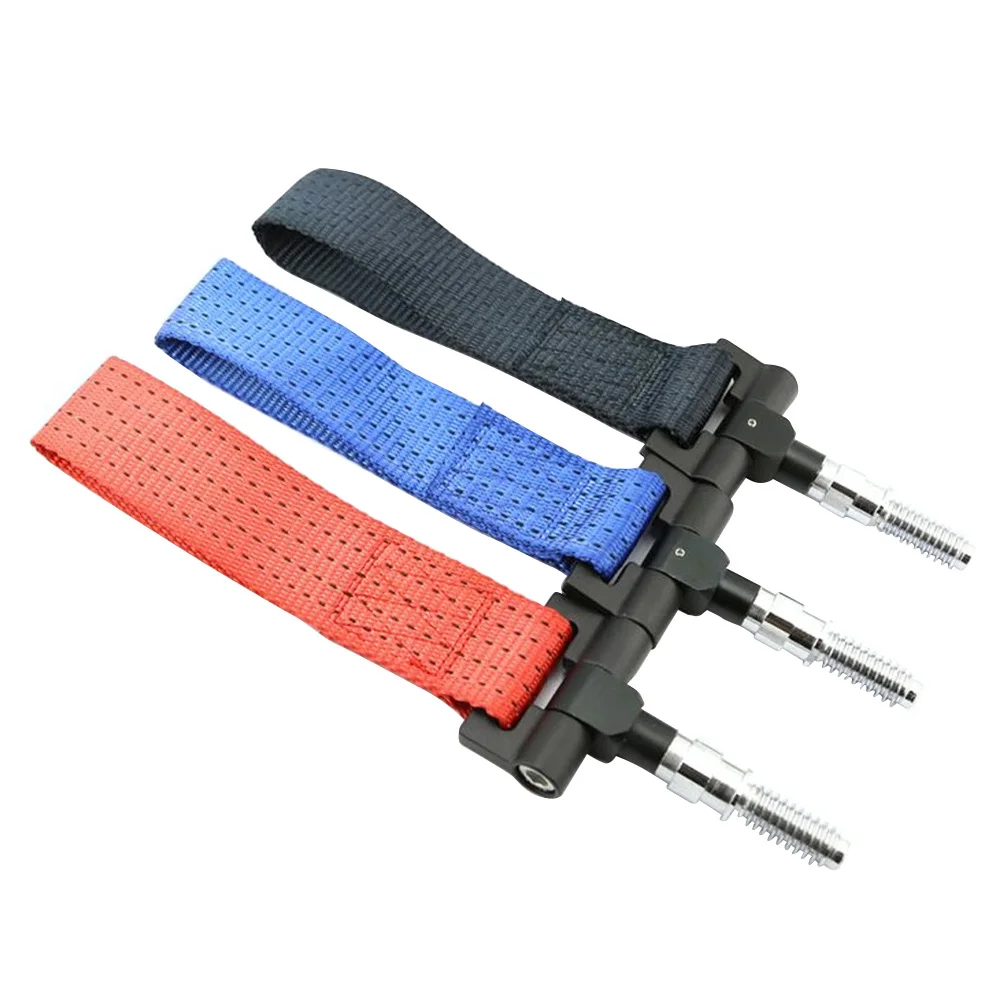 مقطورة سيارة حلقة اكسسوارات السيارات العالمي النايلون الجبهة سحب حزام عالية القوة سهلة تثبيت الوفير الجر هوك العملي