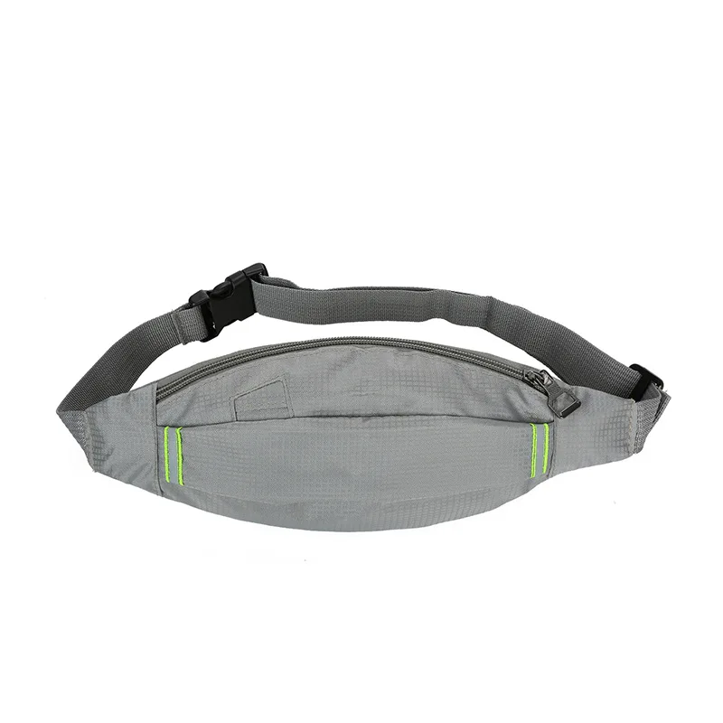 Легкая спортивная поясная сумка для бега, Мужская Женская поясная сумка, спортивная поясная сумка для спортзала, поясная сумка для бега 6 цветов - Цвет: Gray