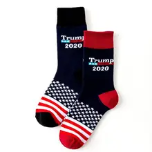 Распродажа Трамп Америка Национальный флаг звезды полосы носки забавные Женские повседневные носки унисекс короткие носки счастье хлопок черные носки