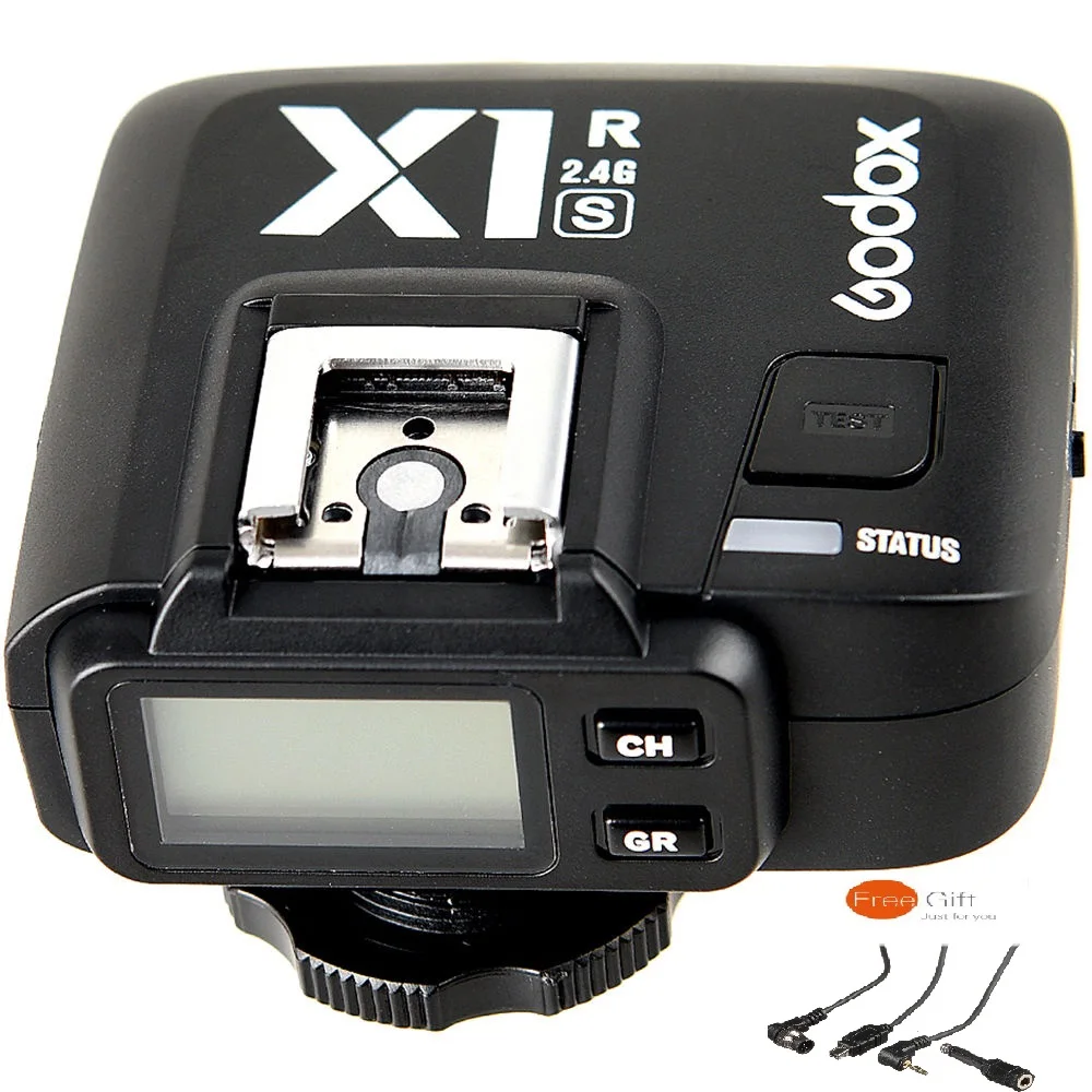 Беспроводной триггер для вспышки Godox X1R-S TTL камеры Sony X1TC Hot shoe PC sync terminal 1/8000 second |