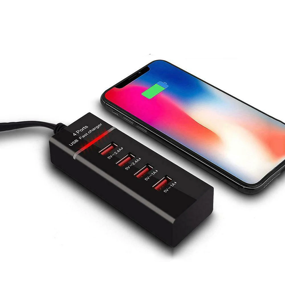 Универсальное сетевое зарядное устройство с 4 USB-портами 1 5 м |