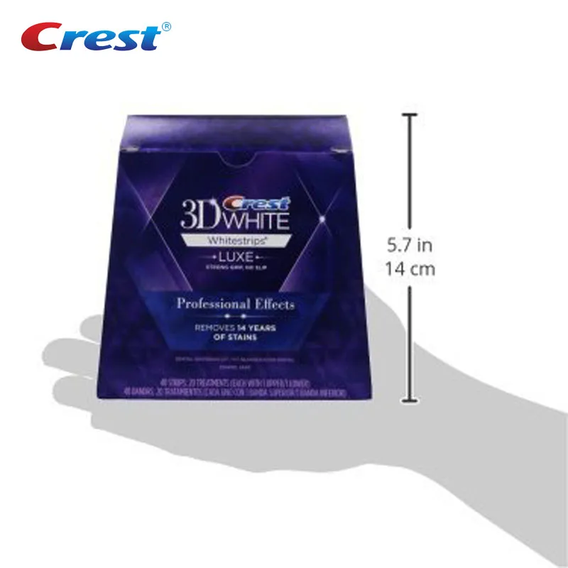 Crest 3d Whitestrips Luxe профессиональные эффекты белый гель для отбеливания зубов Гигиена