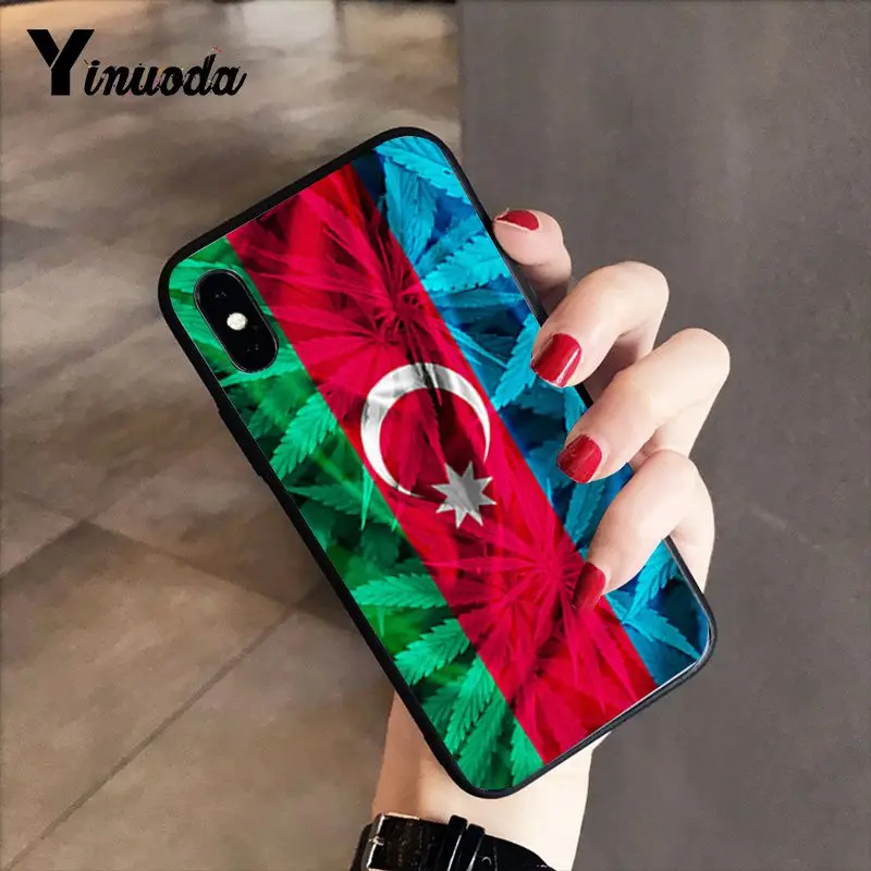 Yinuoda azerbaiana buta flag Красочный милый чехол для телефона iPhone 8 7 6 6S 6Plus X XS MAX 5 5S SE XR 10 Чехол