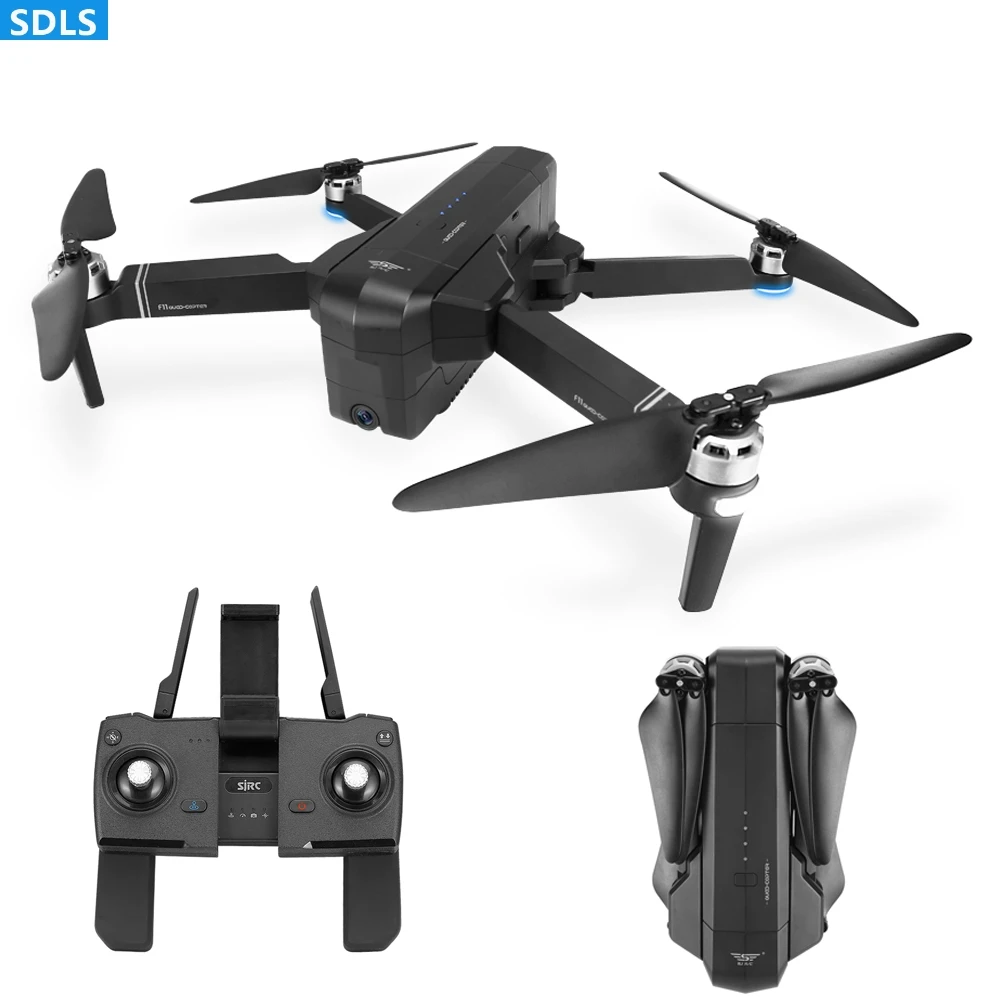 Квадрокоптер SJRC F11 25 30Mins летящий GPS Дрон с камерой 5G HD 1080P Wifi FPV складные руки