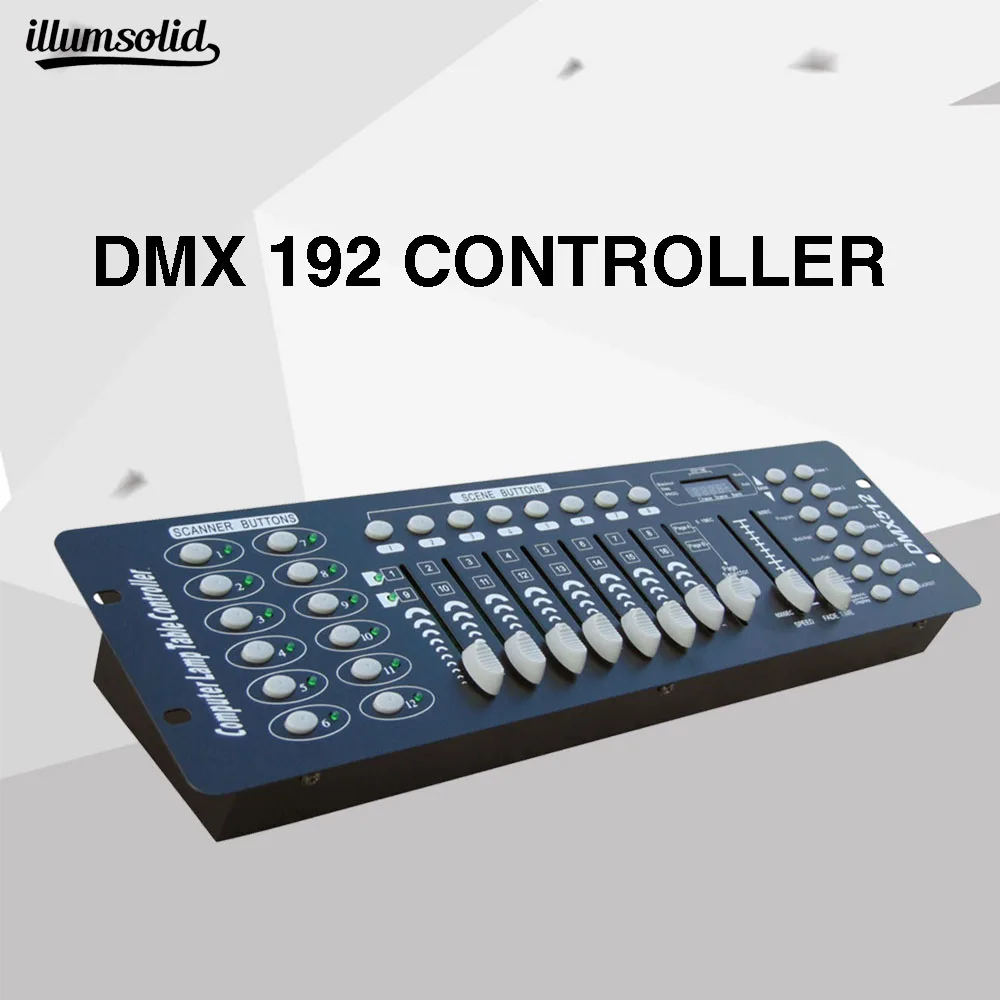 Контроллер dmx 192 DJ оборудование 192 каналов DMX512 консоль используется для управления сценическим освещением оборудования