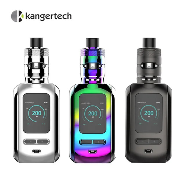 

Electronic Cigarette Kit Kanger Ranger 200W Box MOD Vape with 3.8ml RANGER TANK and Milli Mesh Coils 3 vape modes VS LUXE Mod