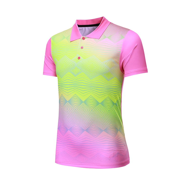 Именная красивая рубашка для бадминтона для мужчин/женщин, рубашки для бадминтона, спортивные футболки для настольного тенниса, футболки для пинг-понга 205 - Цвет: Woman 1 shirt