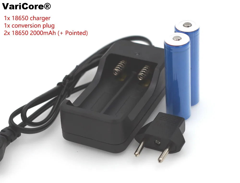 2X Dual Battery Smart Charger US Plug For 3.7v Rechargeable 18650 Li-ion Battery