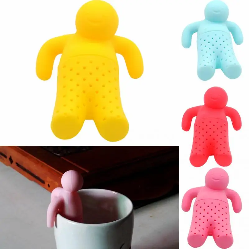 ONNPNNQ Tea Infuser Bathing Kids Shape Strainer Filter Teabags For Coffee Leaves Silicone Drinkware Tools | Дом и сад