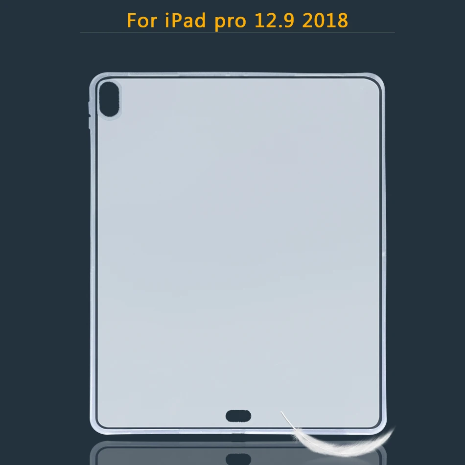 Силиконовый чехол для Apple iPad Air 1/Air 2/Pro 9,7 10,5 12,9 11 Мягкий ТПУ чехол Обложка для iPad 9,7 mini 1, 2, 3, 4, 5 лет - Цвет: pro12.9(2018)