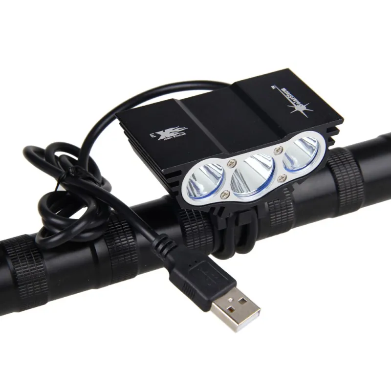 USB велосипедный светодиодный светильник s фонарь 3XT6 XM L с аккумулятором 6400 мАч +