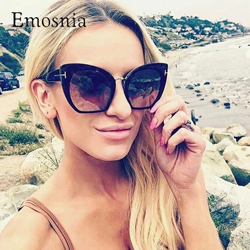 Женские и мужские большие солнцезащитные очки Emosnia брендовые дизайнерские