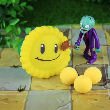 

[New] PVZ Plants vs Zombies Peashooter PVC Action anime Figure Model Toy Gifts Toys For Children High Quality launch plants