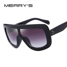 MERRY S Fashion Women Sunglasses Square Glasses Vintage Big Frame Integrated Eyewear S 8017
