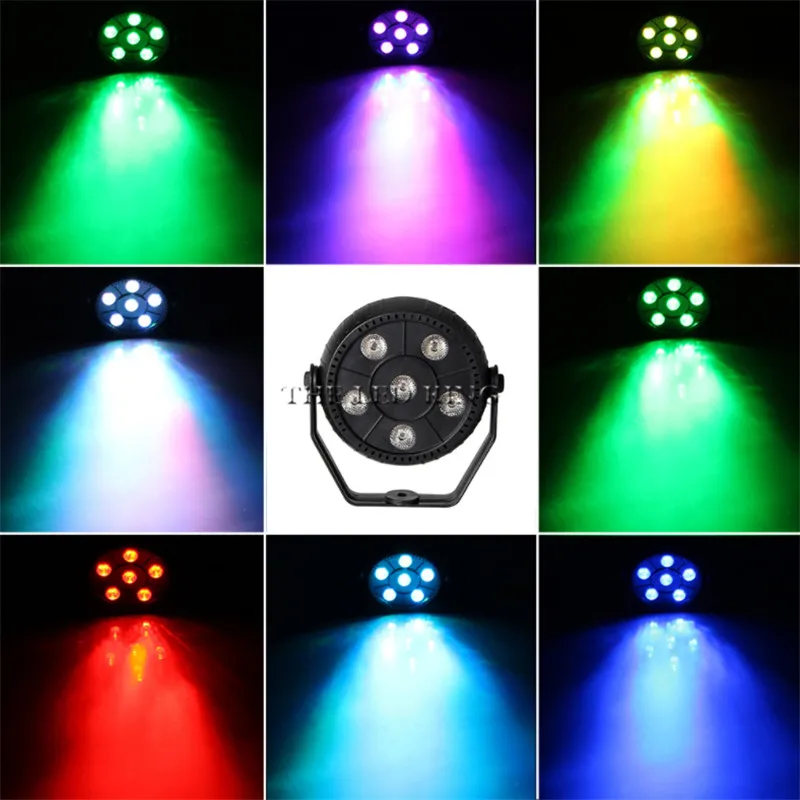 Мини 18 Вт Dj лазерный диско-шар сценический светильник 6 Led Rgb эффект мытья портативный сценический Par Светильник Авто звуковая активация Крытая диско-лампа