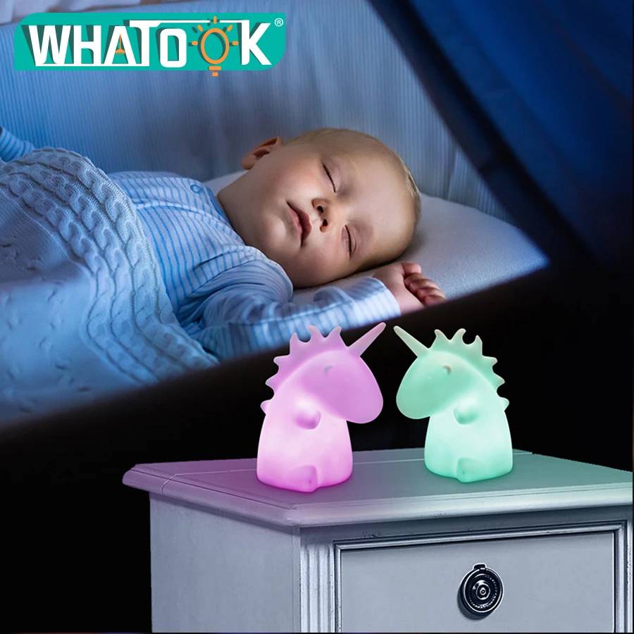  Baby Night Light LED Unicornion Lamp Rabbit Flamingo Marquee Sign 3D Mood Lights Children Kids Gift - 32911842981