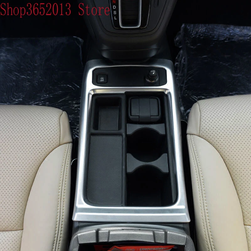 Для Honda CR V CRV 2015 2016 хром внутренняя Передняя панель держателя стакана для воды