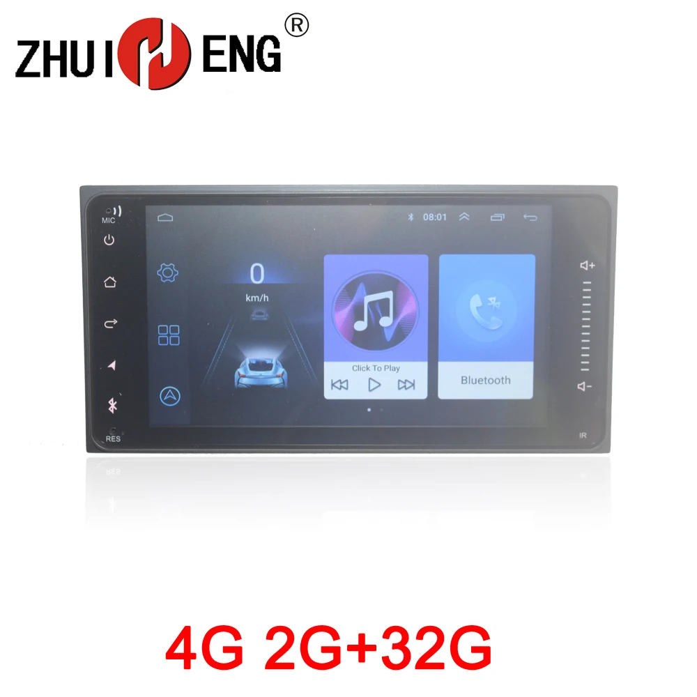 

ZHUIHENG 2 din car radio for Toyota Corolla Vios fortuner Hilux camry RAV4 Universal car dvd player with 2G+32G 4G internet